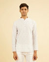 White Cotton Short Kurta Elegance