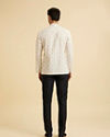 Manyavar Men White Bliss Short Kurta