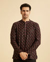 Elegant Black Viscose Short Kurta