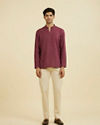 Manyavar Men Antique Pink Short Kurta
