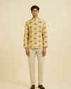 Manyavar Men Vibrant Yellow Short Kurta