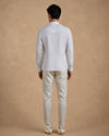 Manyavar Men White Cotton Short Kurta