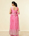 alt message - Mohey Women Pink Sequinned Palazzo Suit image number 4