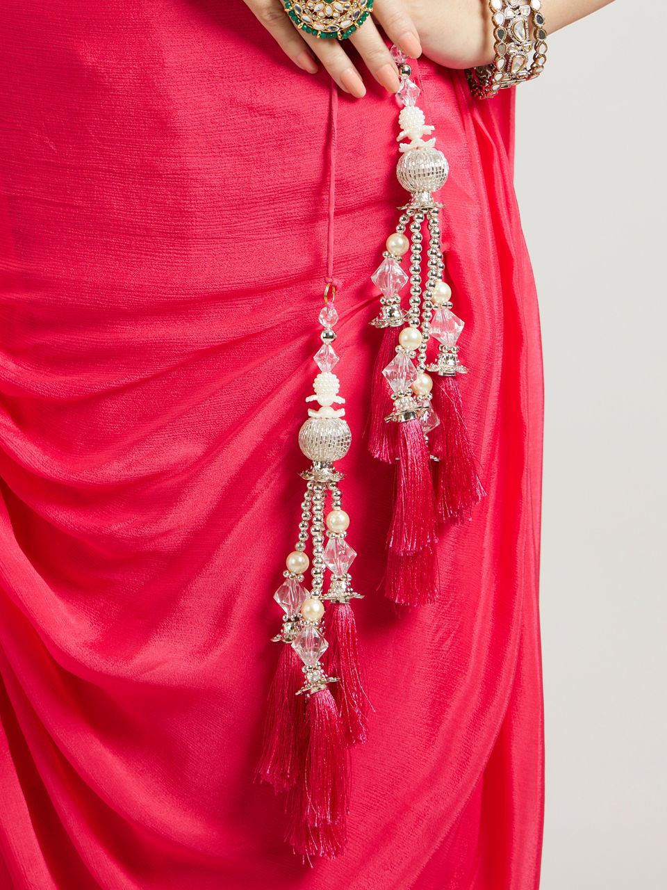 Mohey Women Elegant Rani Chinon Stitched Suit