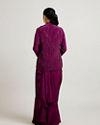 Mohey Women Wine Hued Elegance Indo Western