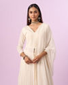 Mohey Women Regal Cream Georgette Anarkali Suit