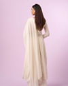 Mohey Women Regal Cream Georgette Anarkali Suit