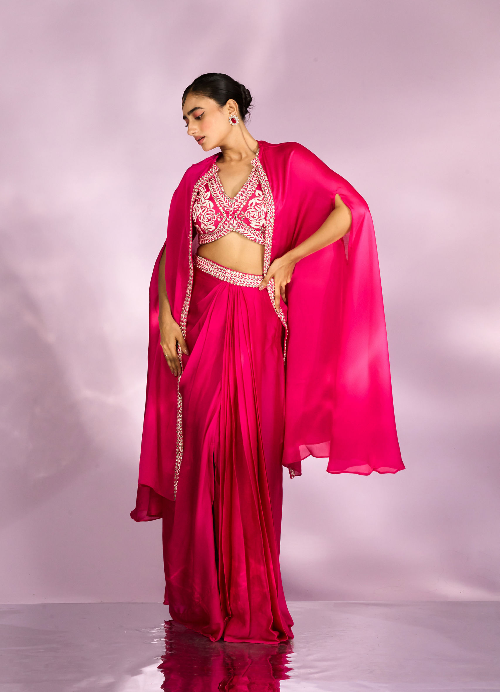 indo western pink dress Pink Baby Indo Western Dresses Light Rose Pink Peeplum Bridesmaid Dress