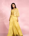 Mohey Women Exquisite Green Indo Western Set