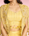 Mohey Women Exquisite Green Indo Western Set