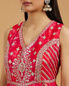 Mohey Women Enthralling Pink Anarkali Suit