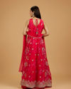 Mohey Women Enthralling Pink Anarkali Suit