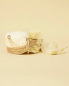 White and Golden Chain Brooch Safa image number 2