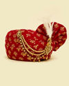 Manyavar Men Maroon Velvet Safa