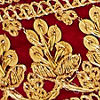 Velvety Red Elegance Safa