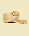 Manyavar Men Radiant Gold Chanderi Safa
