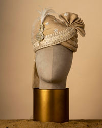 Manyavar Men Royal Chanderi Gold Safa