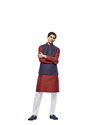 Manyavar Men Twilight Blue All Avengers Jacket