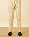Manyavar Men Maritime Blue Thunderous Kurta Jacket Set