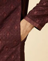 Marsala Red Iron Man Kurta Set image number 3