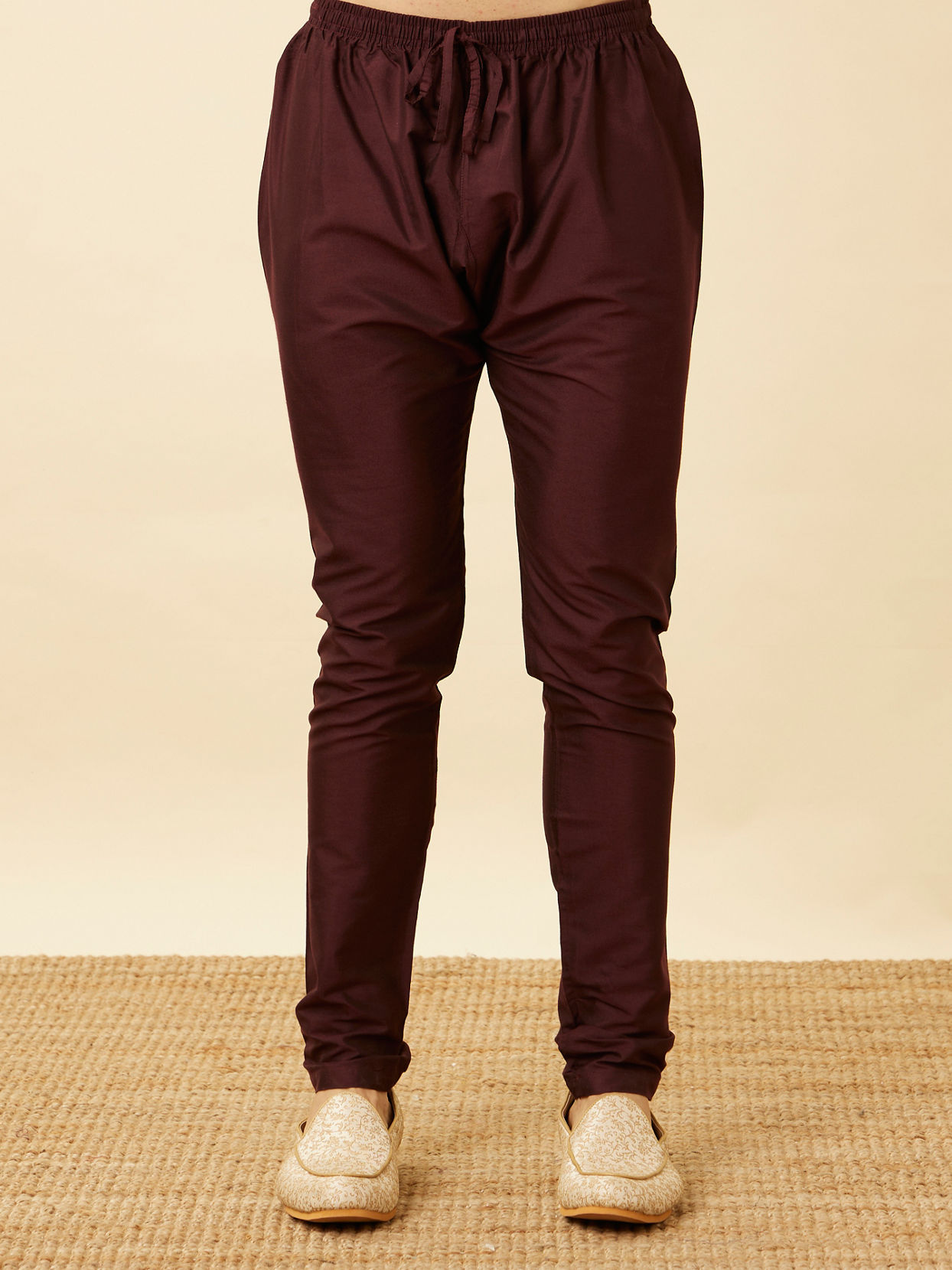 Manyavar Men Marsala Red Iron Man Kurta Set