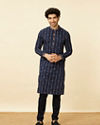 Manyavar Men Captain America Star Kurta Set image number 2