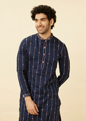 Manyavar Men Captain America Star Kurta Set image number 0