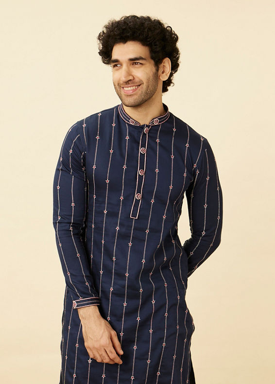 Manyavar Men Captain America Star Kurta Set