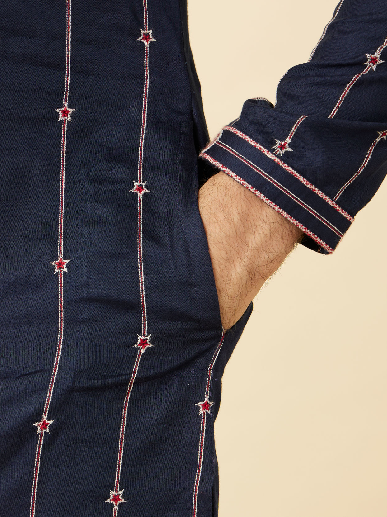 Manyavar Men Captain America Star Kurta Set
