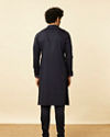 Manyavar Men Violet Blue Wakanda Kurta Set image number 4