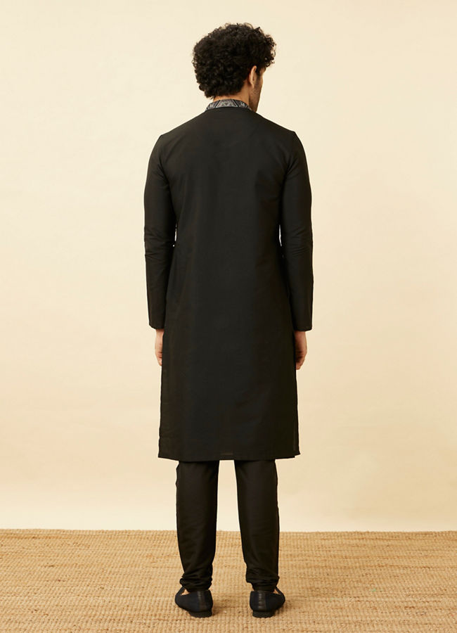 Coral Black Panther Kurta Set image number 4