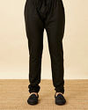 Manyavar Men Midnight Black Marvel Kurta Set