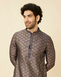 Manyavar Men Midnight Sapphire Thor Kurta Set