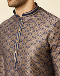 Manyavar Men Midnight Sapphire Thor Kurta Set