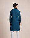 Manyavar Men Feroze Blue Kurta Set
