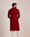 Manyavar Men Dark Maroon Kurta Set