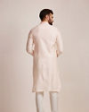 Manyavar Men Royal Pink Jacquard Kurta Set