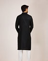 alt message - Manyavar Men Dusky Black Kurta Set image number 4