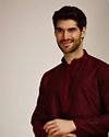 Wine Red Kurta Set image number 0