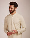 Biscuit Kurta Set image number 0