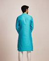 Manyavar Men Aqua Blue Kurta Set