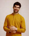 Mustard Yellow Embroidered Kurta Set image number 0