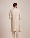 Beige Biscuit Patterned Sherwani Set image number 3