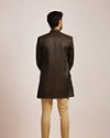 Manyavar Men Dusty Black Indo Western Set