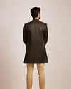 alt message - Manyavar Men Dusty Black Indo Western Set image number 3