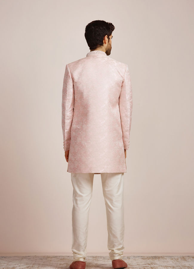 Manyavar Men Rani Pink Indo Western Set