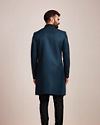 Manyavar Men Feroze Blue Sequined Indo Western Set