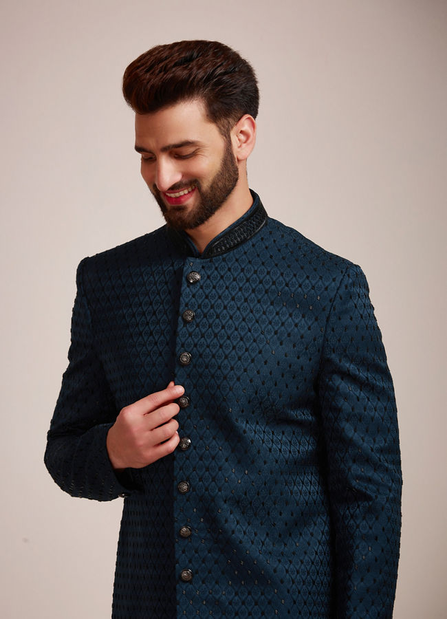 Manyavar indo deals western blue