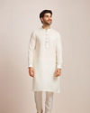 Manyavar Men Sublime Cream Buttoned Kurta image number 1