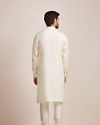 Manyavar Men Sublime Cream Buttoned Kurta image number 3